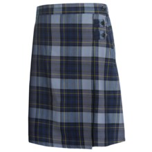 93%OFF 女の子のパンツとスカート ランズエンドAラインのチェック柄の制服スカート - （リトルビッグ女の子のための）膝丈 Lands' End A-Line Plaid Uniform Skirt - Knee Length (For Little and Big Girls)画像